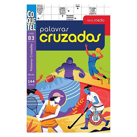 Livro Coquetel Palavras Cruzadas nível médio 86