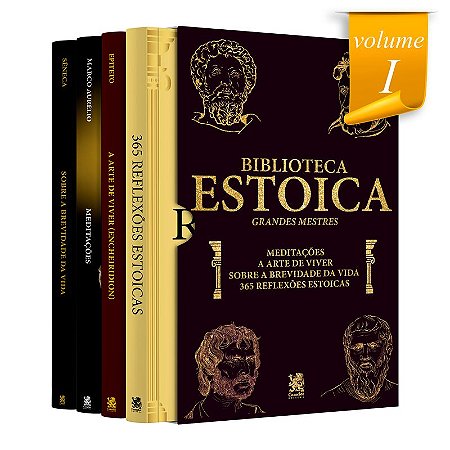 Biblioteca Estoica: Grandes Mestres Volume I - Box com 4 Livros