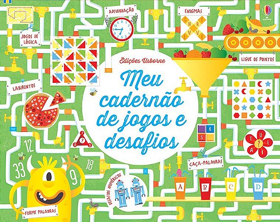 Meu cadernão de jogos e desafios