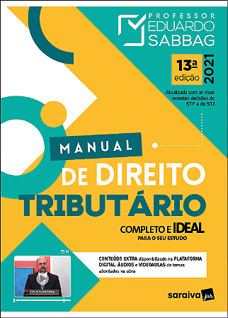Manual De Direito Tributário - 13ª Edição 2021
