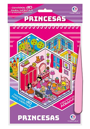 Princesas com Adesivos 3D