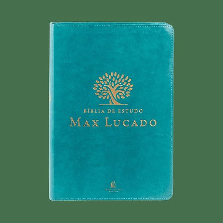 Bíblia de Estudo Max Lucado NVI, Letra tradicional, Fonte Leitura Perfeita, Capa luxo Verde