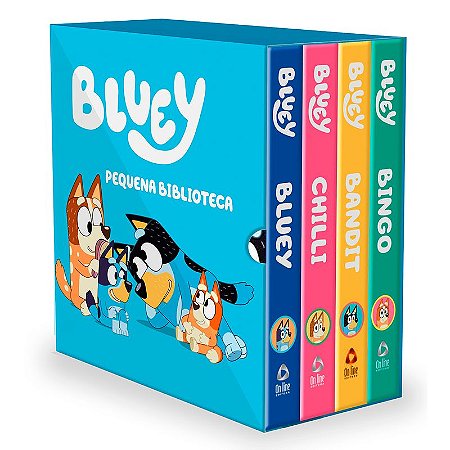 Bluey Pequena Biblioteca da Bluey - Box com 4 livrinhos