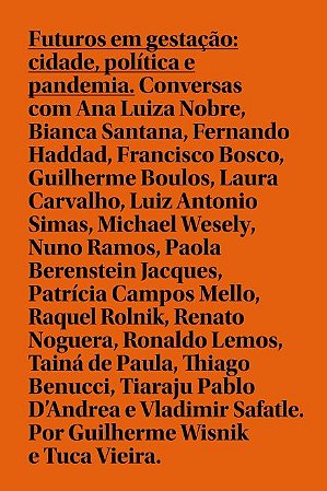Futuros em gestação: Cidade, política e pandemia