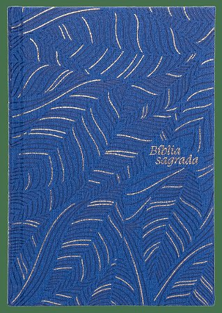 Bíblia NVI Slim, Letra grande, Fonte Leitura Perfeita, Capa dura de luxo Azul Abstrata