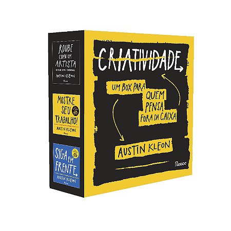 Box criatividade: de Austin Kleon (Roube como um artista, Mostre seu trabalho!, Siga em frente)