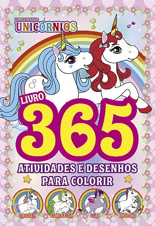 Floresta Encantada Livro 365 Atividades e Desenhos para Colorir