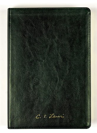 Bíblia C.S. Lewis NAA, Capa luxo verde, Leitura Perfeita
