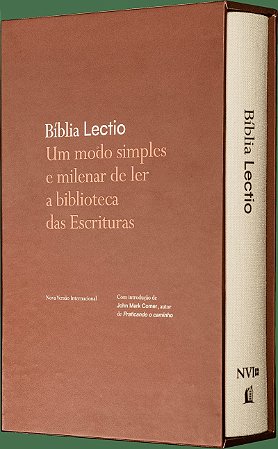 Bíblia Lectio NVI, Letra tradicional, Capa dura com tecido Bege