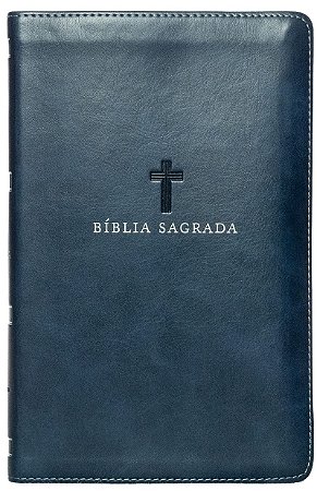 Bíblia NVI, Letra grande, Fonte Leitura Perfeita, Capa luxo Azul: Bíblia Sagrada Nova Versão Internacional