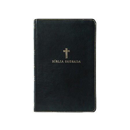 Bíblia ACF, Letra grande, Fonte Leitura Perfeita, Capa luxo Preta