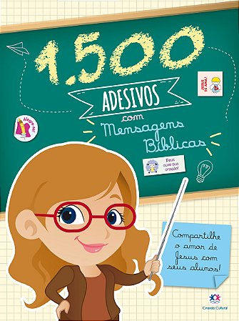 1500 adesivos com mensagens bíblicas