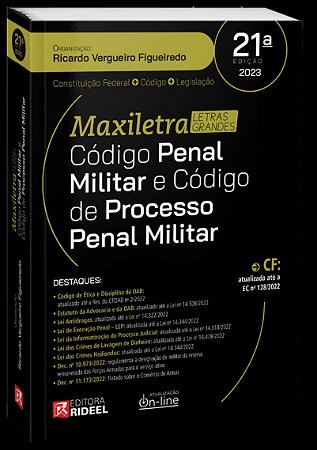 Maxiletra 2023 - Codigo Penal e Proc.penal Mil.21ed