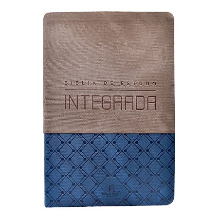 Bíblia de Estudo Integrada NVI, Letra tradicional, Uma perspectiva em ordem cronológica das Escrituras, Capa luxo Azul e grafite