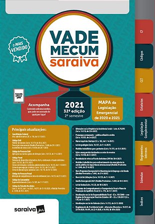 Vade Mecum 2021 Saraiva - Tradicional - 32ª Edição