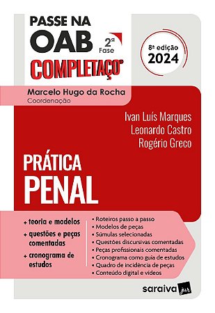 Passe na OAB 2ª Fase - Completaço - Prática Penal - 8ª Edição 2024