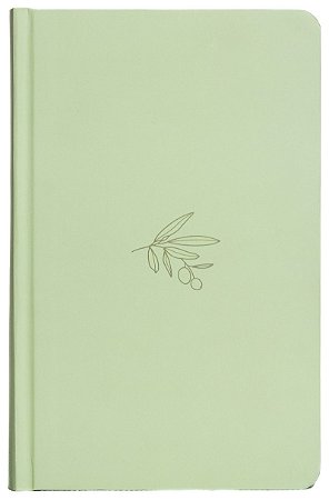 Bíblia NVI, Capa dura verde, Oliveira minimalista, Letras de Jesus em vermelho, Leitura Perfeita