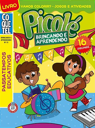 Livro Coquetel Brincando Aprendendo 13: Passatempos educativos