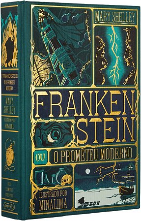 Frankenstein – Edição de luxo ilustrada e com elementos interativos do estúdio MinaLima