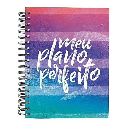 Meu plano perfeito, planner sem data com espiral duplo, capa Cores (4ª edição) | Planner 2026
