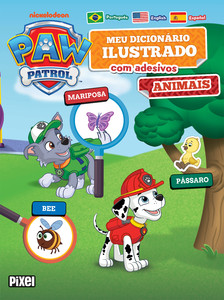 Meu primeiro dicionário de adesivos: Animais - Patrulha Canina