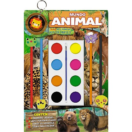 Mundo Animal Livro Meu Primeiro Kit de Artes