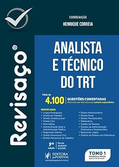 REVISAÇO - ANALISTA E TÉCNICO DO TRT - MAIS DE 4.100 QUESTÕES COMENTADAS (2026)