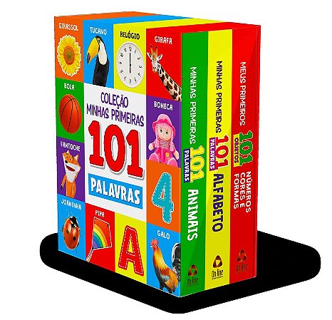 Coleção Minhas Primeiras 101 Palavras - Box com 3 Livrinhos