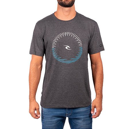 Camiseta Rip Curl Circular Tee Masculina Preto