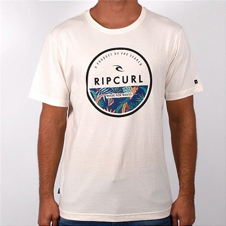 Camiseta Rip Curl Corp Yard Tee Masculina Off White