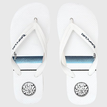 Chinelo Rip Curl Stacked Logo Branco