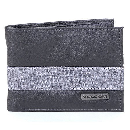 Carteira Volcom Color Block Stone Preto