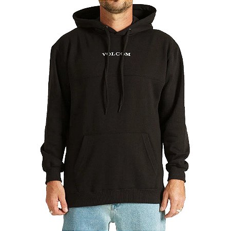 Moletom Volcom Fechado Signature Masculino Preto