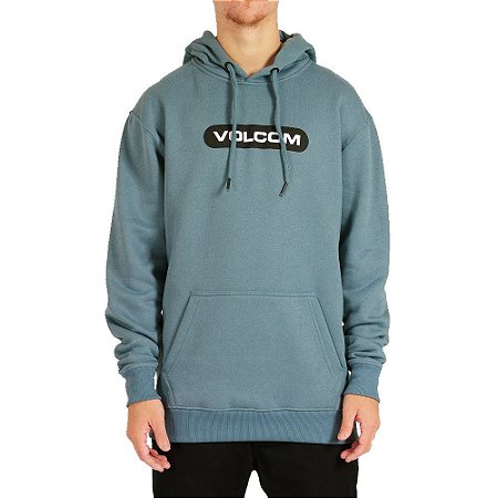 Moletom Volcom Fechado New Euro Masculino Azul