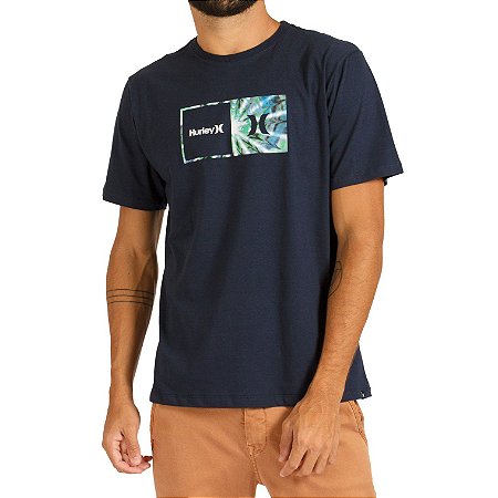 Camiseta Hurley Silk Effect Masculina Azul Marinho