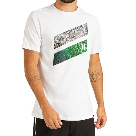 Camiseta Hurley Silk Icon Slash Masculina Branco
