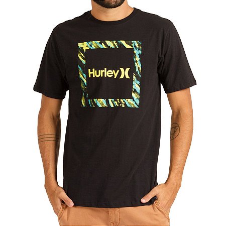 Camiseta Hurley Silk Frame Masculina Preto