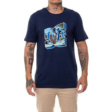 Camiseta DC Shoes Blabac Kelis Masculina Azul Marinho