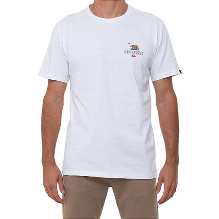 Camiseta Quiksilver CA Working Class Masculina Branco