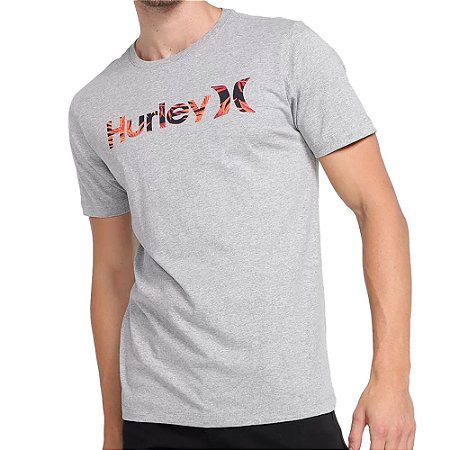 Camiseta Hurley Silk One&Only Sublime Masculina Cinza Mescla
