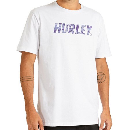 Camiseta Hurley Silk Hypnosis Masculina Branco
