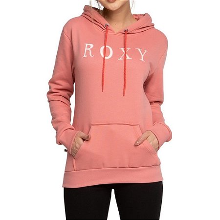 Moletom Roxy Fechado Colorway Feminino Rosa