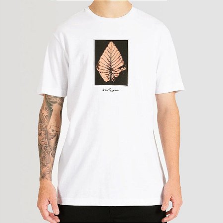 Camiseta Volcom Frond Masculina Branco