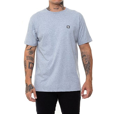 Camiseta DC Shoes Super Transfer Masculina Cinza Mescla