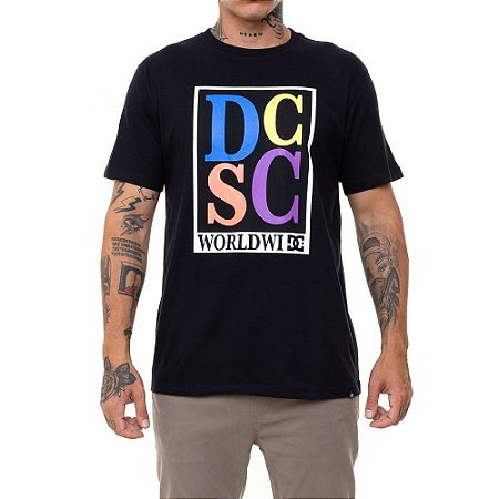 Camiseta DC Shoes Big Caps Masculina Preto