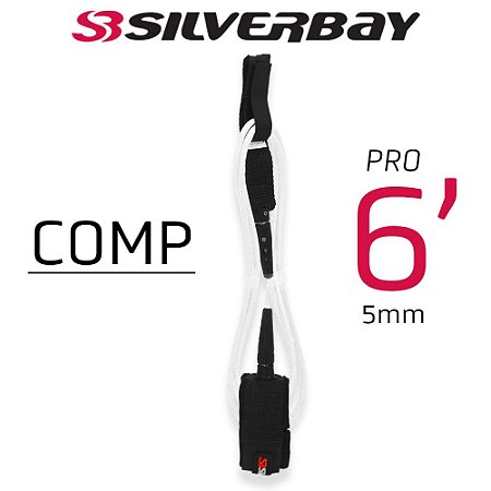 Leash Silverbay Pro Comp 6' 5mm Branco
