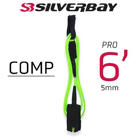 Leash Silverbay Pro Comp 6' 5mm Verde