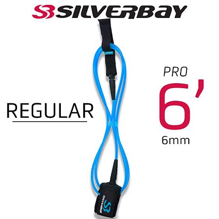 Leash Silverbay Pro Regular 6' 6mm Azul