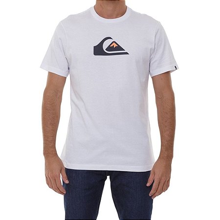 Camiseta Quiksilver Comp Logo Masculina Branco