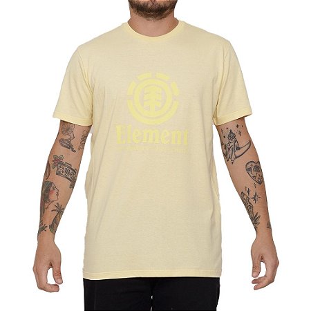 Camiseta Element Vertical Masculina Amarelo